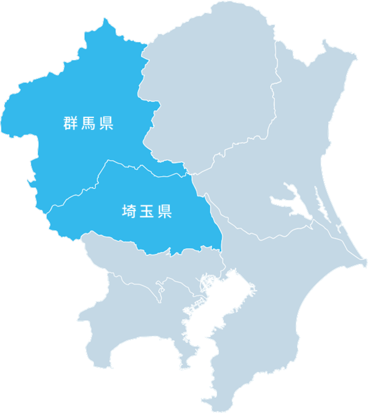 対応エリアのマップ